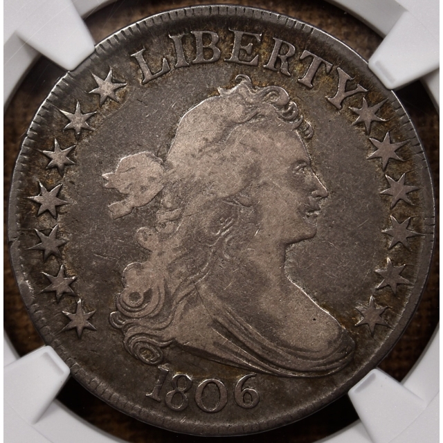 1806 O.120 Draped Bust Half Dollar NGC F12