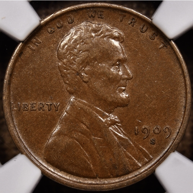 1909-S Lincoln Cent NGC AU58 BN