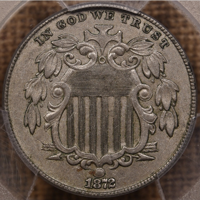 1872 Shield Nickel PCGS AU53