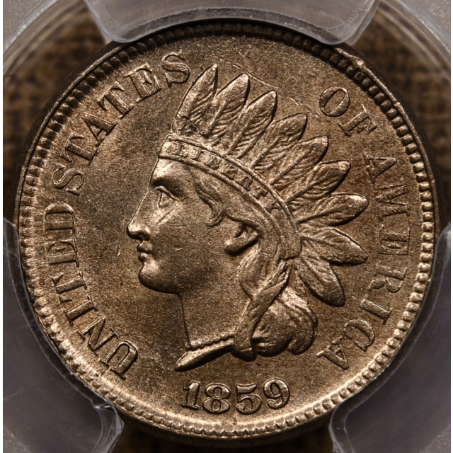 1859 Indian Cent PCGS MS63