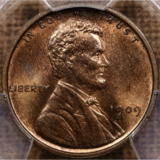 1909 VDB Lincoln Cent PCGS MS65 RB