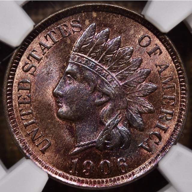 1906 Indian Cent NGC MS64 RB