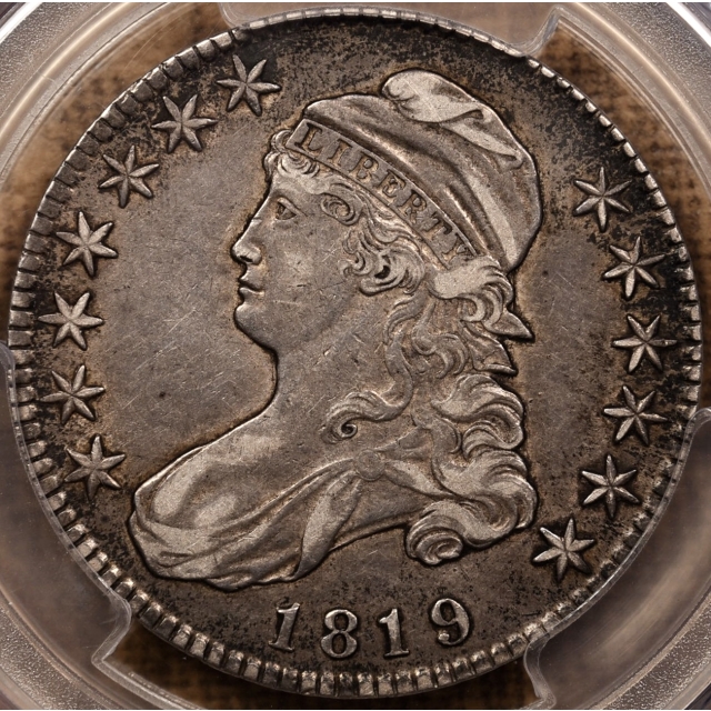 1819 O.107 R4 Capped Bust Half Dollar PCGS XF45 CAC, ex. Brunner