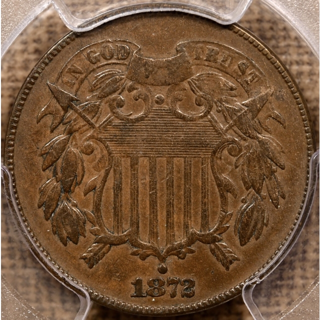 1872 Two Cent Piece PCGS VF25
