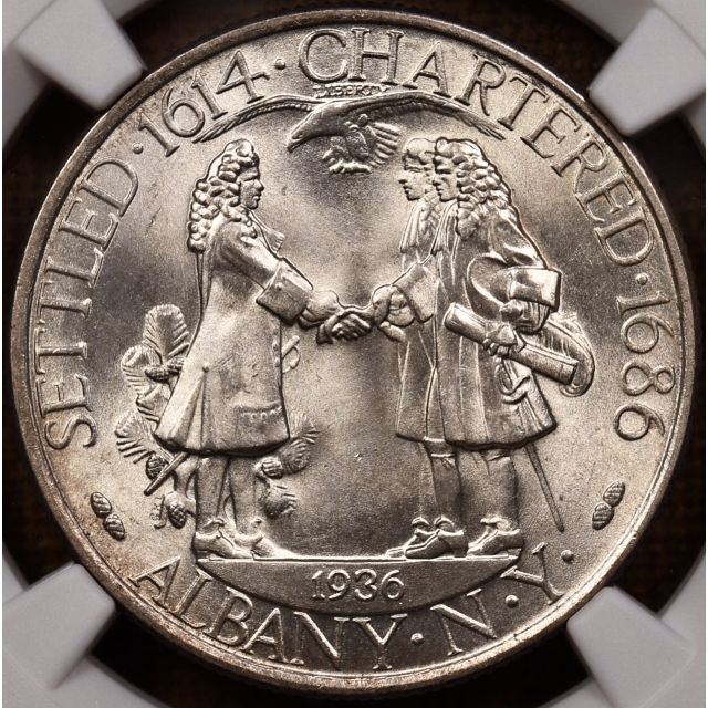 1936 Albany Silver Commemorative NGC MS65