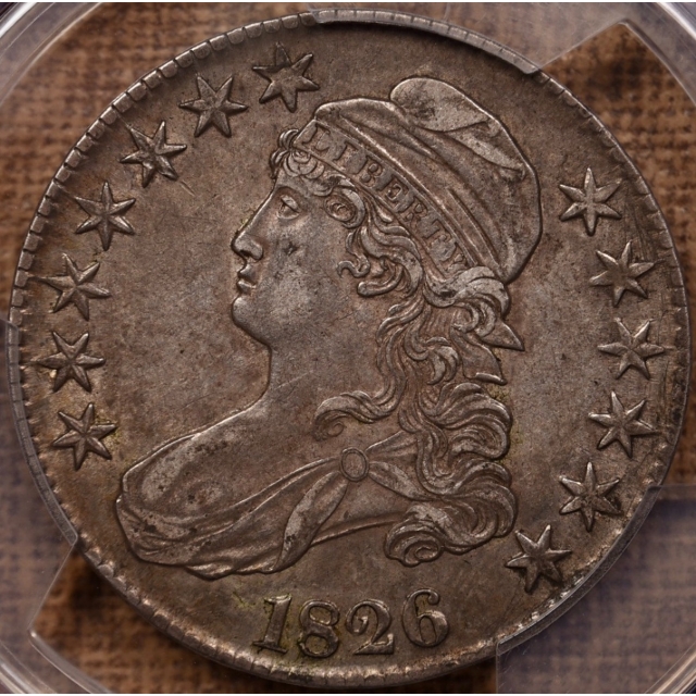 1826 O.106a Capped Bust Half Dollar PCGS XF45 CAC