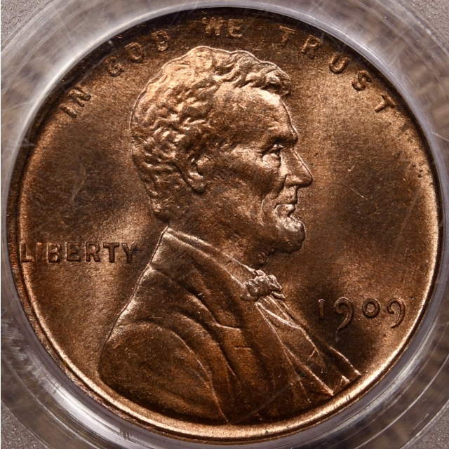 1909 Lincoln Cent PCGS MS64 RB
