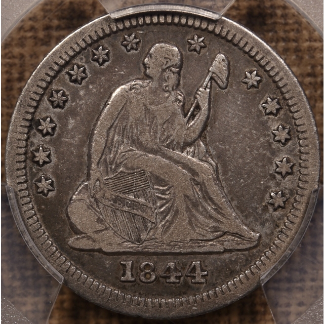 1844-O Liberty Seated Quarter PCGS VF25