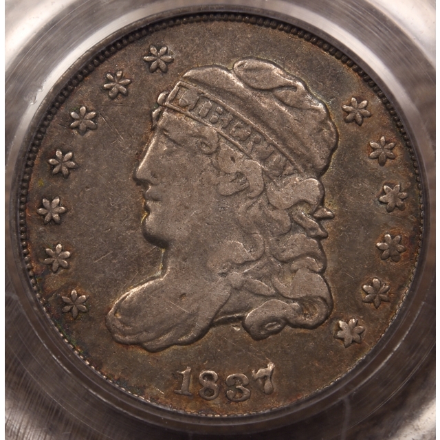 1837 LM-4 Small 5C Capped Bust Half Dime PCGS VF35