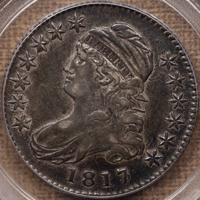 1817/3 O.101 Capped Bust Half Dollar PCGS XF45 CAC