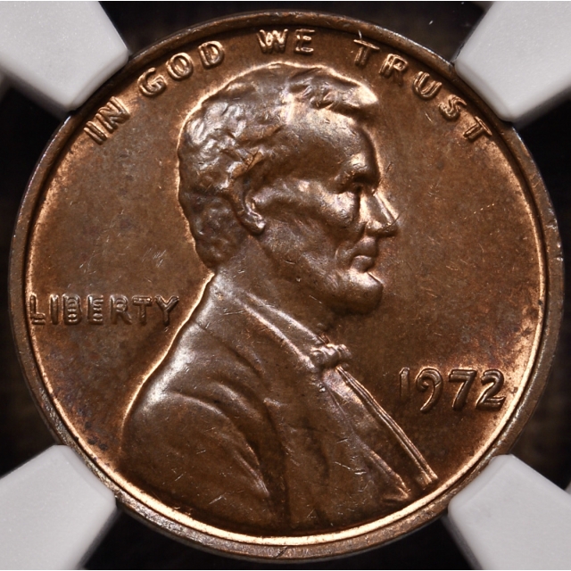 1972 Double Die Obverse Lincoln Cent NGC MS64 BN CAC