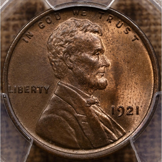 1921 Lincoln Cent PCGS MS64 RB