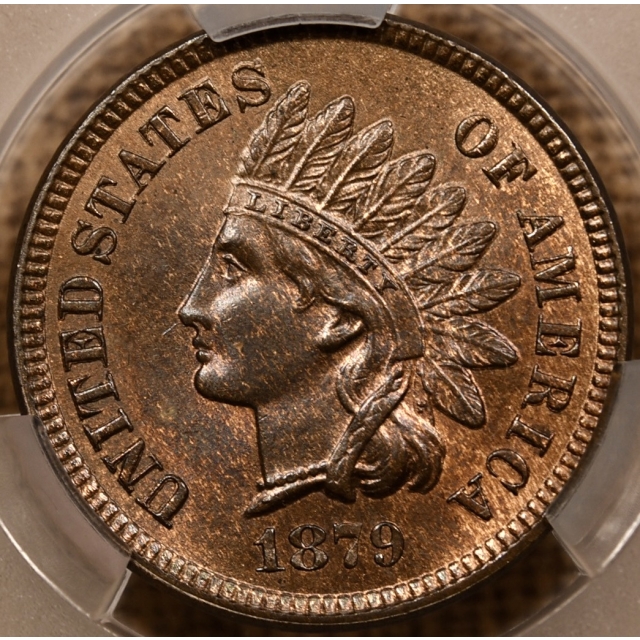 1879 Indian Cent CACG MS65 RB