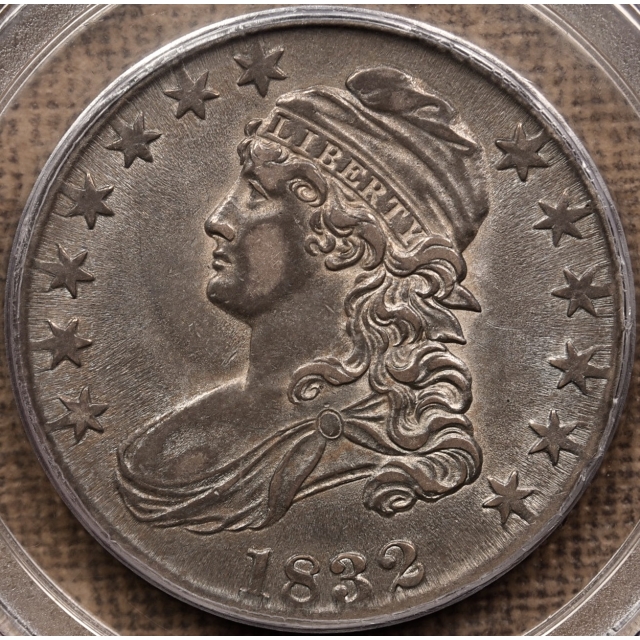1832 O.105 Small Letters Capped Bust Half Dollar PCGS XF45 CAC, ex. Brunner