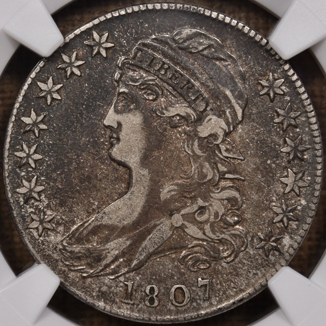 1807 O.112 50/20 Capped Bust Half Dollar NGC VF35