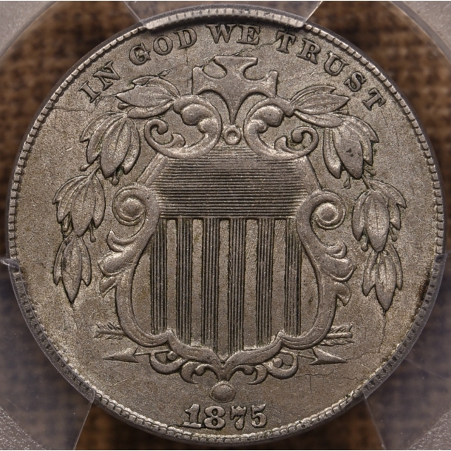 1875 Shield Nickel PCGS AU55