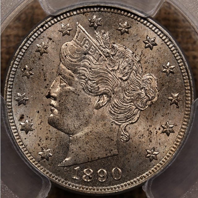 1890 Liberty Nickel PCGS MS63