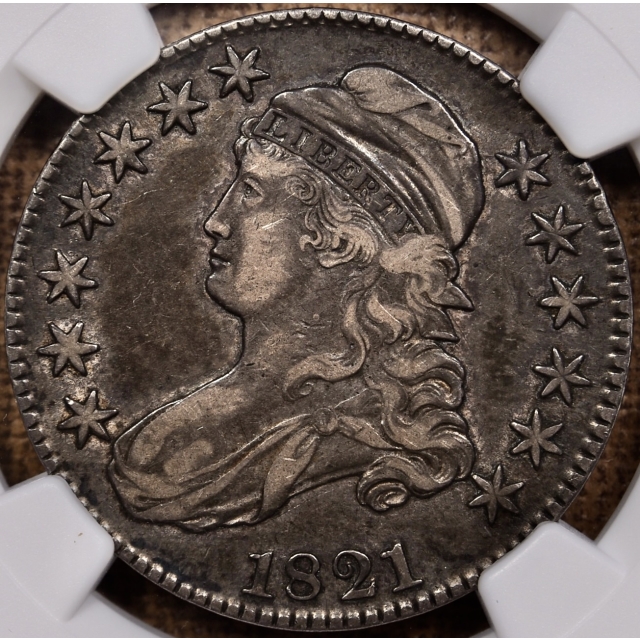1821 O.103 Capped Bust Half Dollar NGC XF40