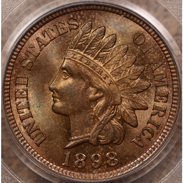 1898 Indian Cent PCGS MS65 RB