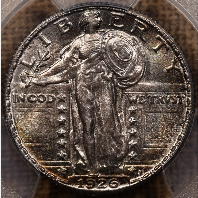 1926 Standing Liberty Quarter PCGS MS63, sweet color!