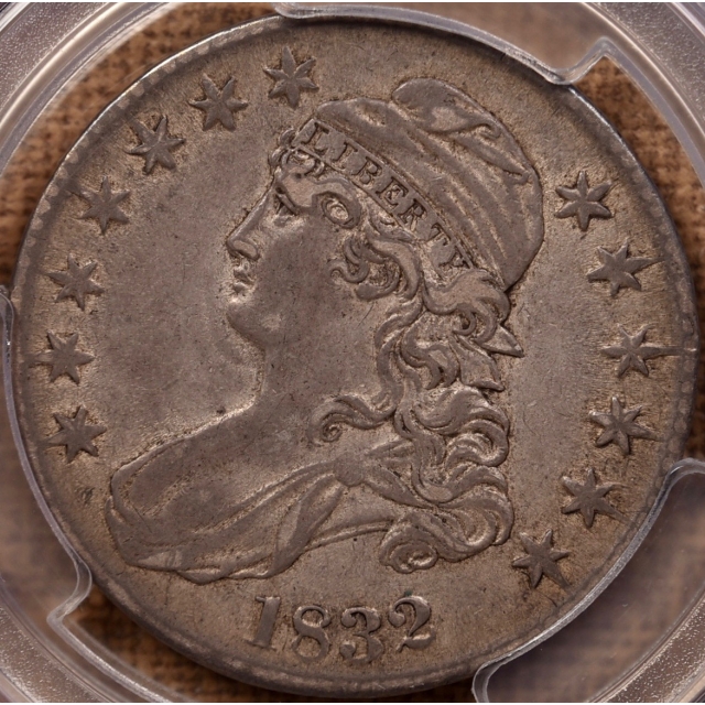 1832 O.108 Small Letters Capped Bust Half Dollar PCGS XF45 CAC