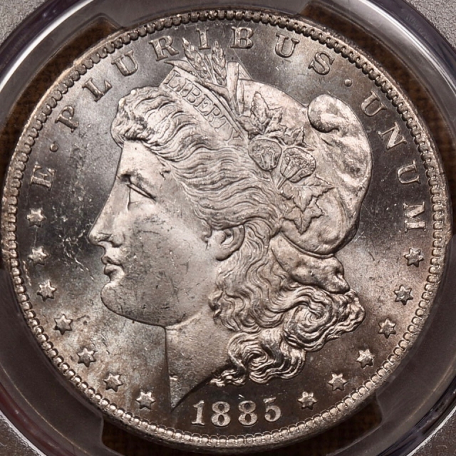 1885-CC $1 Morgan Dollar PCGS MS64, Super Flashy