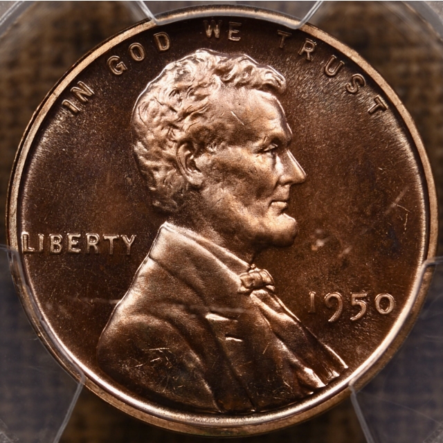 1950 Proof Lincoln Cent PCGS PR66 RD