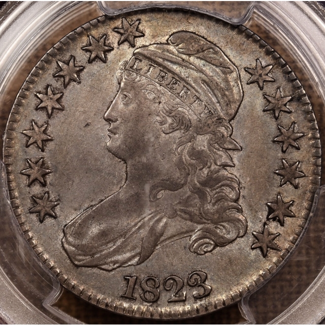 1823 O.103 Capped Bust Half Dollar PCGS XF45 CAC, ex. Brunner