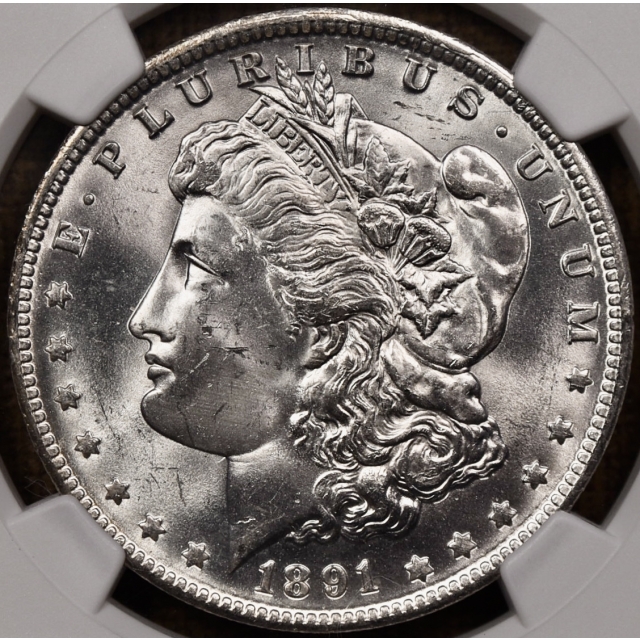 1891-O Morgan Dollar NGC MS64 CAC