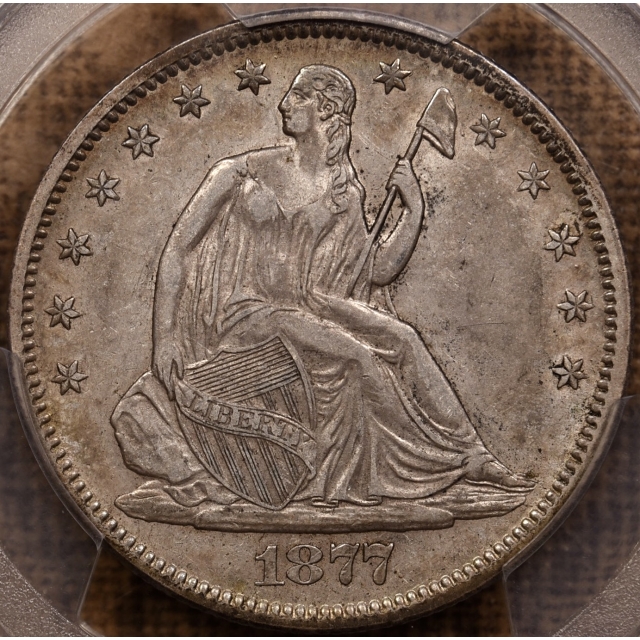 1877-S WB-? Liberty Seated Half Dollar PCGS AU50 CAC