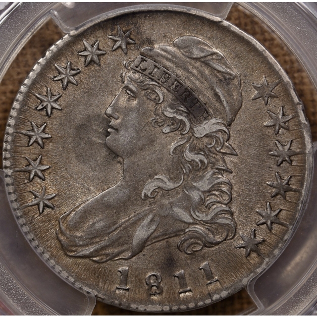 1811 O.113 R5- Small 8 Capped Bust Half Dollar PCGS XF45+ CAC