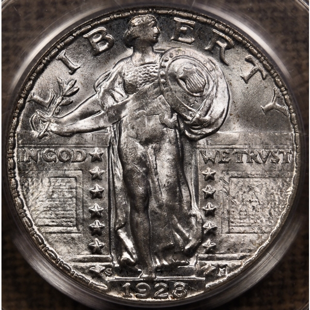 1928-S Standing Liberty Quarter PCGS MS64 OGH CAC