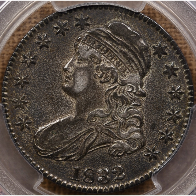 1832 O.102 Small Letters Capped Bust Half Dollar PCGS AU50