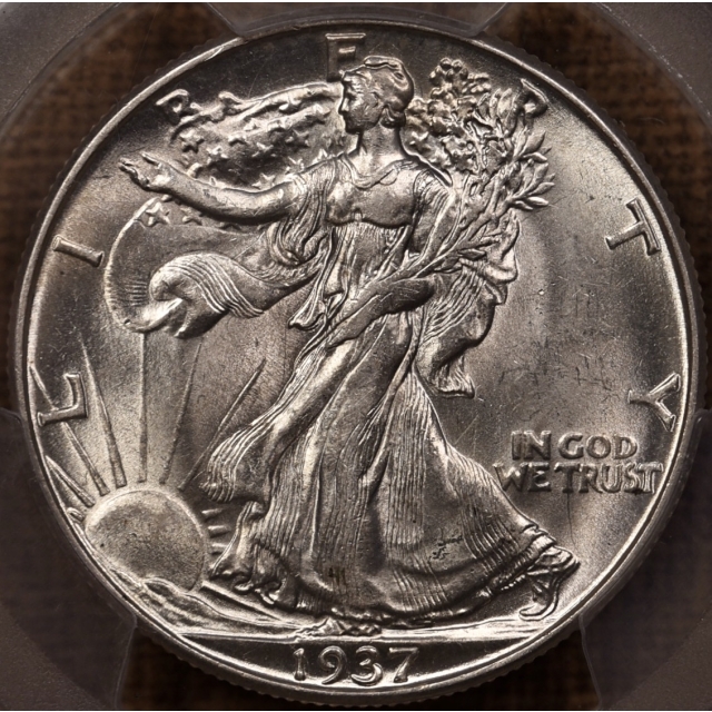 1937-D Walking Liberty Half Dollar PCGS AU58 (or MS63 on some subsequent day)
