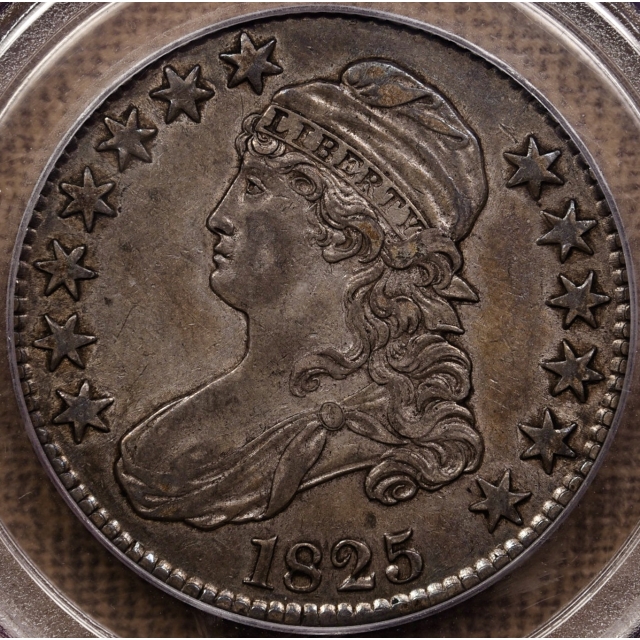 1825 O.113 Capped Bust Half Dollar PCGS XF40 CAC