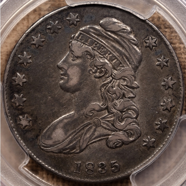 1835 O.109 Capped Bust Half Dollar PCGS XF40 CAC