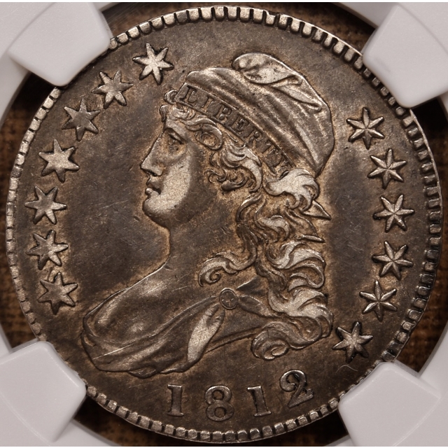 1812 O.109' (Prime die state) Capped Bust Half Dollar NGC XF45 CAC, ex. Brunner