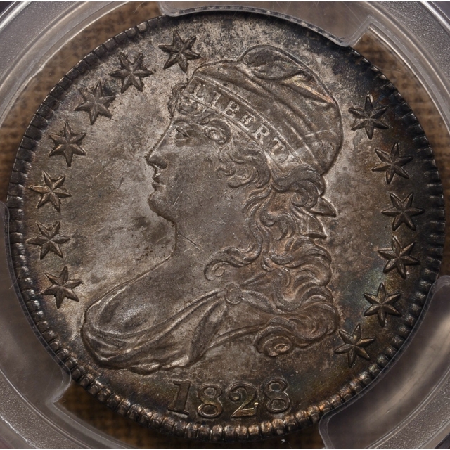 1828 O.119 Square 2, Small 8, Small Letters Capped Bust Half Dollar PCGS MS62, ex. Pryor-Norweb