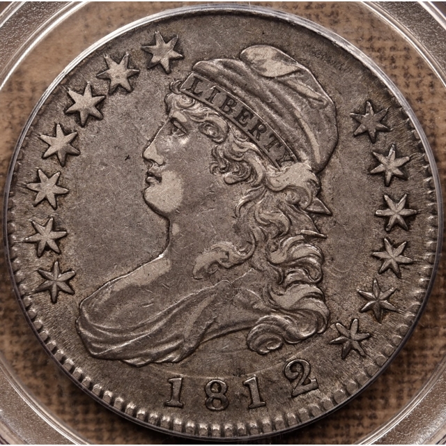 1812/1 O.102 Small 8 Capped Bust Half Dollar PCGS XF45 CAC