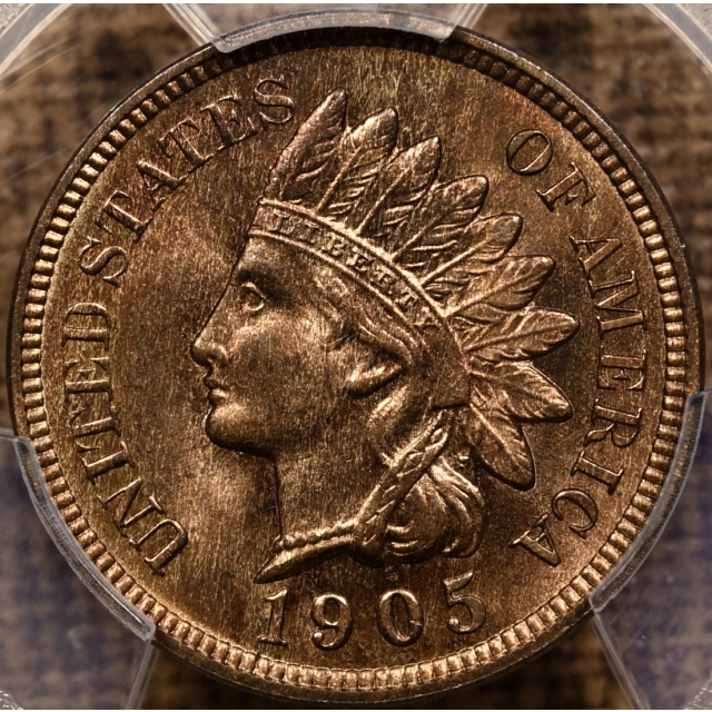 1905 Indian Cent PCGS MS64 RB CAC
