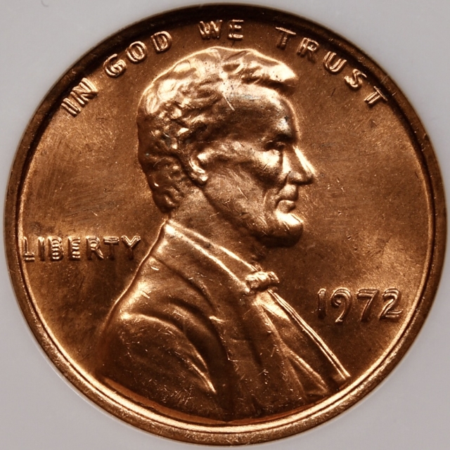 1972 Doubled Die Obverse Lincoln Cent NGC Fatty MS64 RD CAC