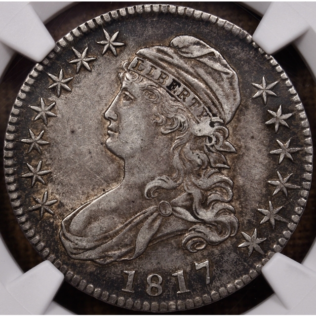 1817 O.112a Capped Bust Half Dollar NGC XF45, crusty & nice