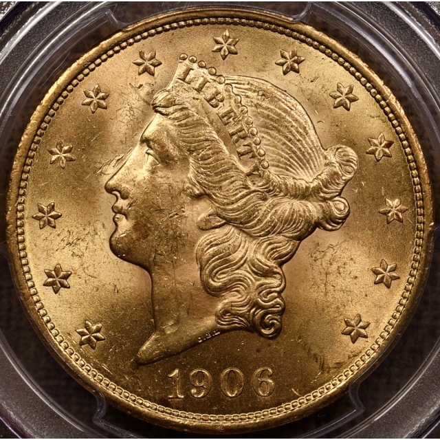 1906-D $20 Liberty Head Double Eagle PCGS MS63