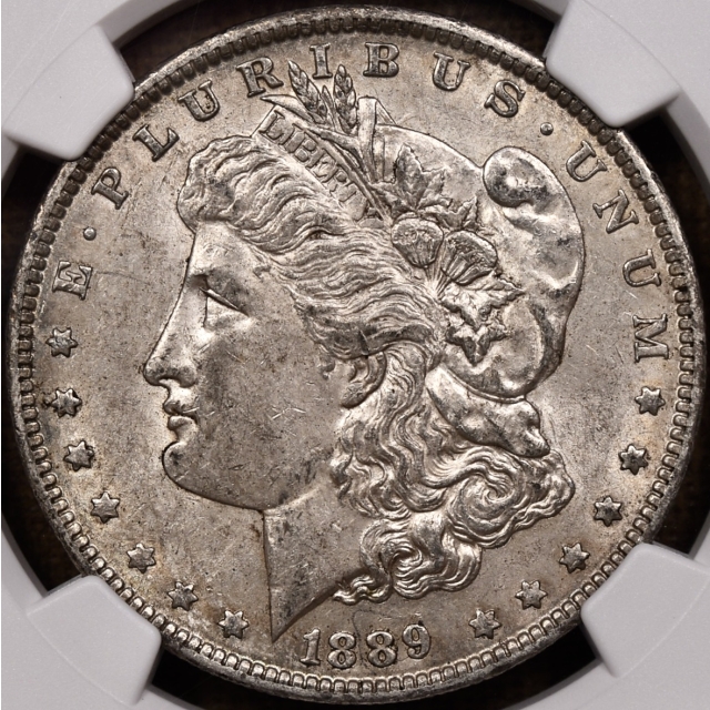 1889-O Morgan Dollar NGC AU58, PQ+