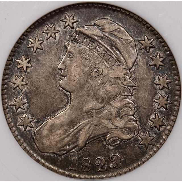 1823 O.101a Patched 3 Capped Bust Half Dollar old ANACS XF40
