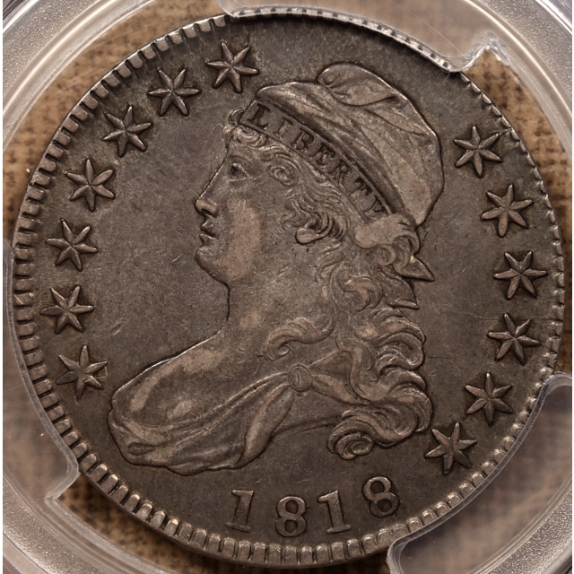 1818 O.113(a) R4 Capped Bust Half Dollar PCGS XF45 CAC, ex. Brunner