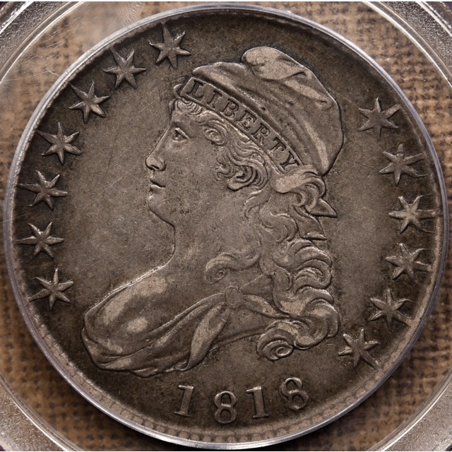 1818 O.110 R4 Capped Bust Half Dollar PCGS XF40 CAC, ex. Dick Graham