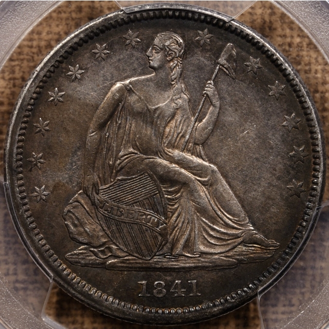 1841 WB-5 Liberty Seated Half Dollar PCGS AU55