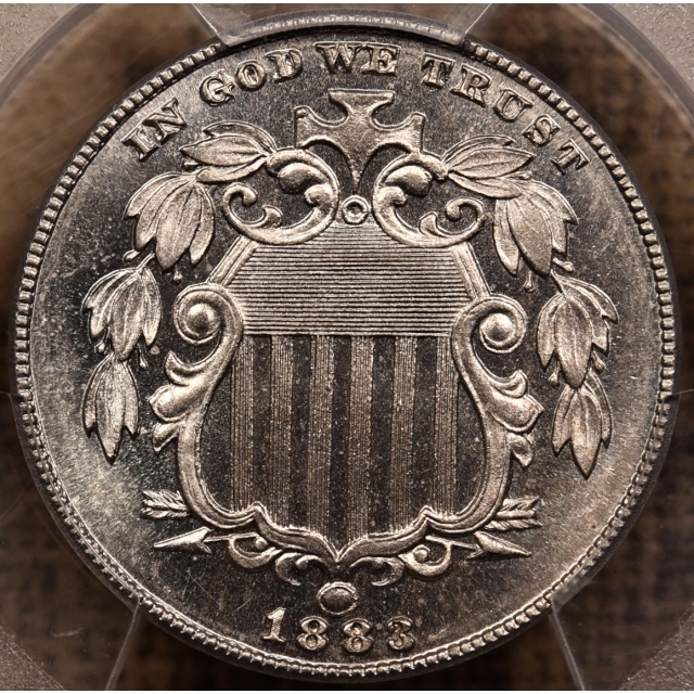 1883 Proof Shield Shield Nickel PCGS PR65