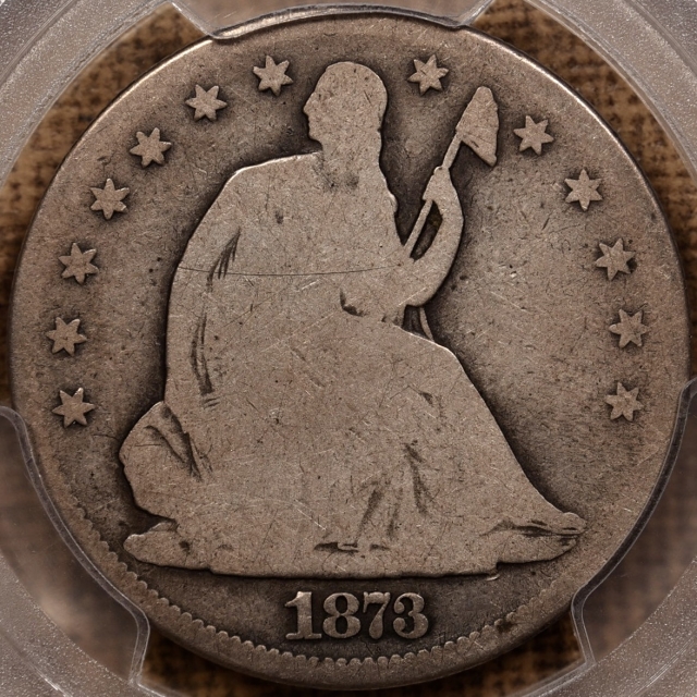 1873-CC No Arrows Liberty Seated Half Dollar PCGS G4 CAC